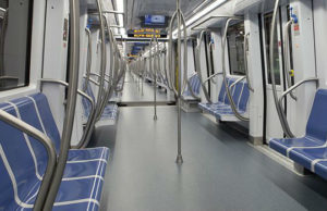 Iluminación interior metro Roma